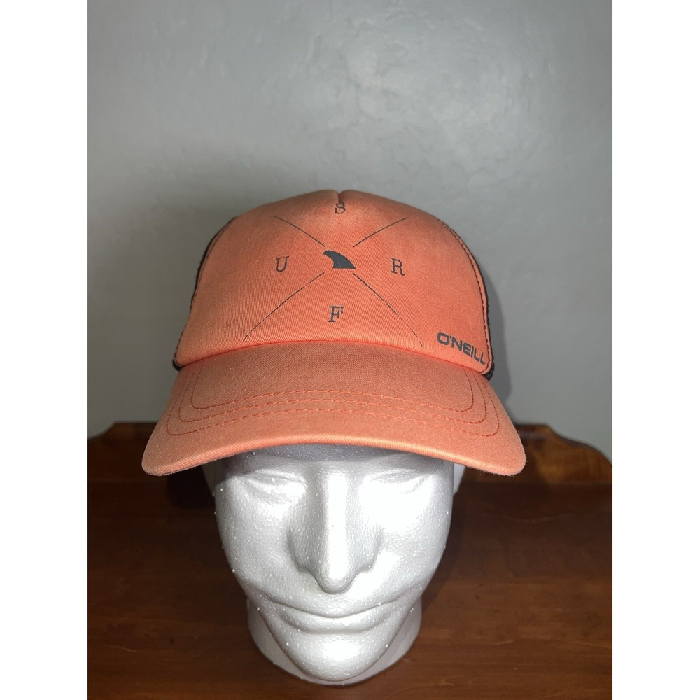 O'Neill Trucker Hat Mesh Orange Foam Front Snap Back